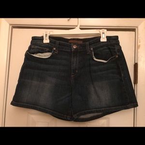 Joes Jeans Womens Jean Shorts Blue Dark Wash